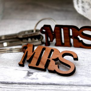 Mrs and Mrs Key Ring Set