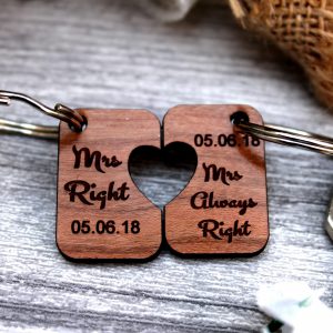 mrs always right keyring