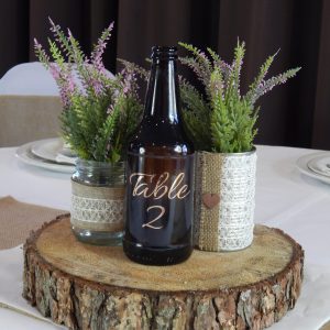 Bottle Table Number Decal