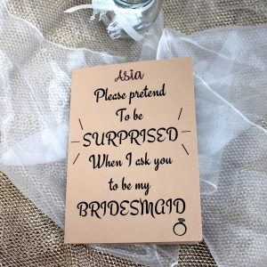 cute bridesmaid card